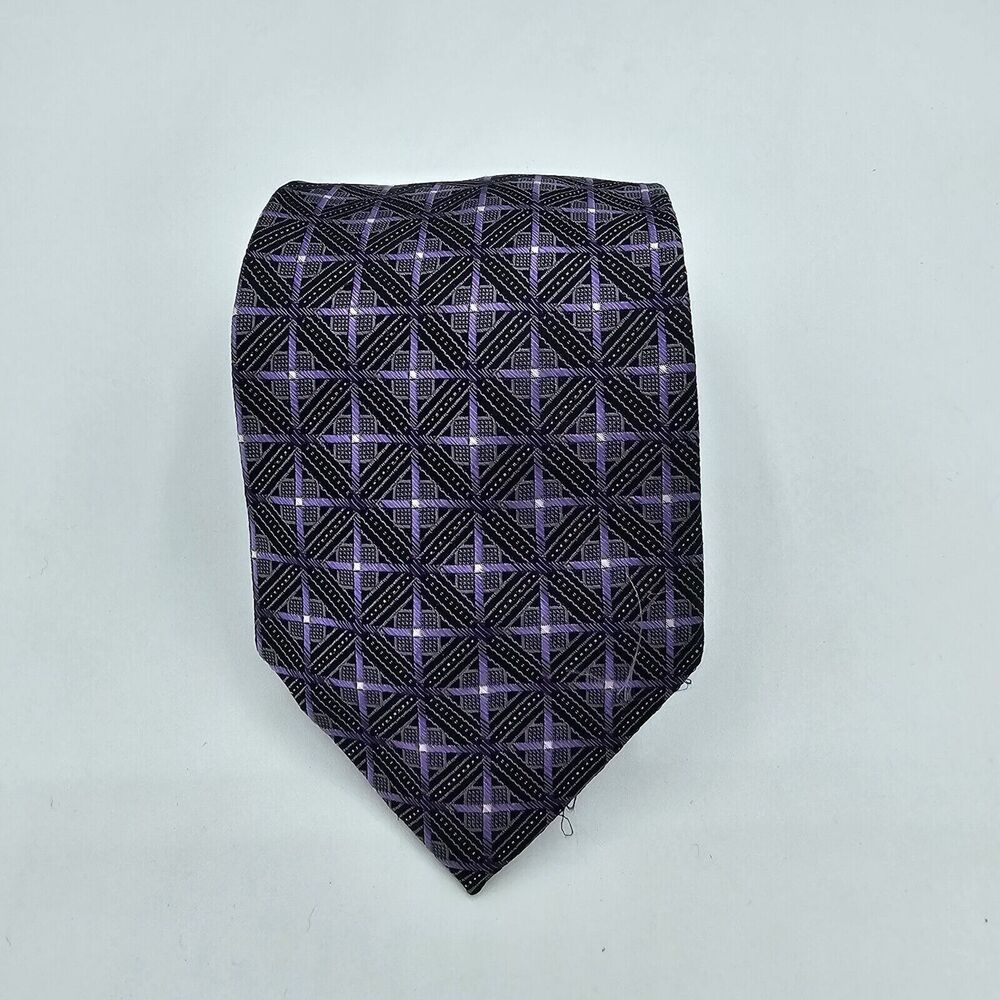 Necktie Mens Vintage Pronto Uomo Formal 64"Lx4"W Purple Neck Tie
